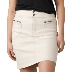 PRANA NWT Broadway Denim Stretch Skirt sz‎ 0 in Natural